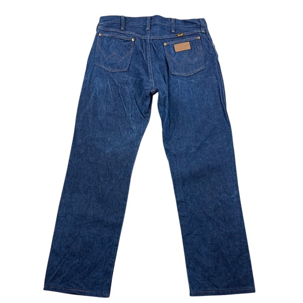 Wrangler Jeans Mens 36X30 Blue Denim Cowboy Cut Original Fit USA Made Vintage - Picture 3 of 14